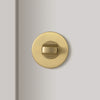 Divo Round Snib Lock - Brushed Gold