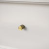 Gera Knurled Round Cabinet Pulls - Brushed Gold - Pair